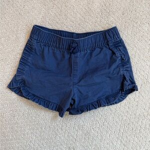 Toddler Blue Ruffle Hem Shorts 2T